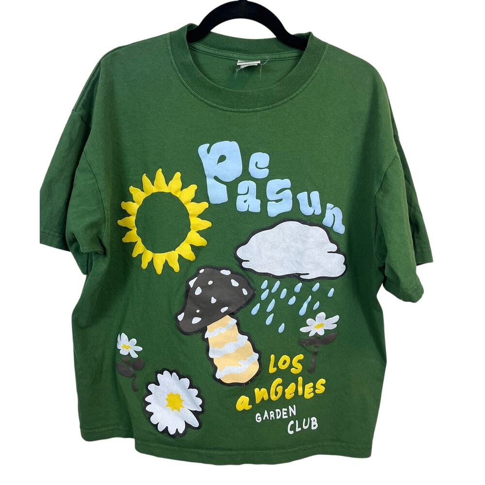 PacSun Green LA Garden Club Drop Shoulder Graphic Tee Women’s Large